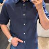 پیراهن لینن قواره نرمال آستین کوتاه  کد 482